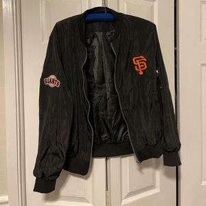 SF Giants black bomber jacket